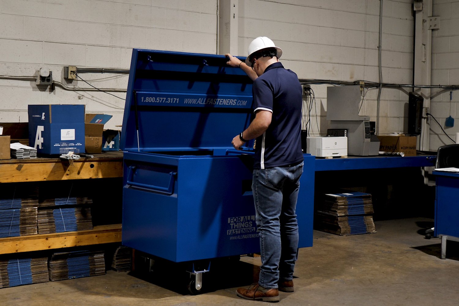 Site Box Used for Construction Security